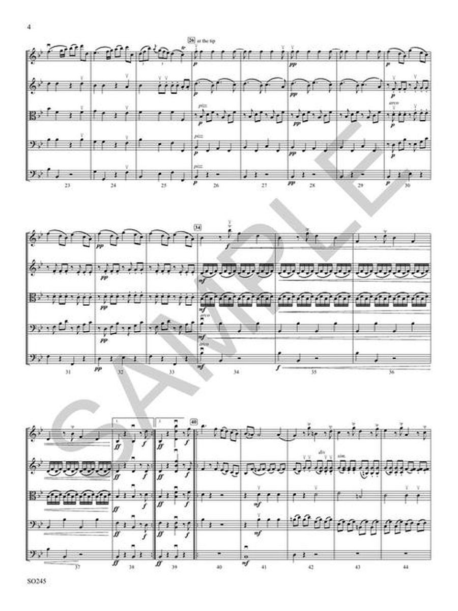 Overture for Strings Op. 1 No. 3 String Orchestra - Sheet Music page 5