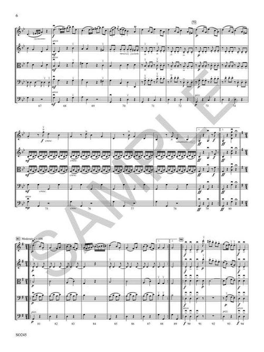 Overture for Strings Op. 1 No. 3 String Orchestra - Sheet Music page 7