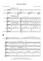 Serenata Allegra (Cheerful Serenade) - Medium Voice (Baritone), Mandolin, and String Quintet Small Ensemble scores gallery preview page 3