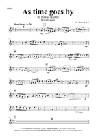 As Time Goes By Woodwind Ensemble scores gallery preview page 6