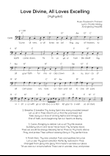 Love Divine, All Loves Excelling (Hyfrydol) - Cello in C Easy with Chords and Lyrics