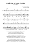 Love Divine, All Loves Excelling (Hyfrydol) - Cello in F Easy with Chords and Lyrics