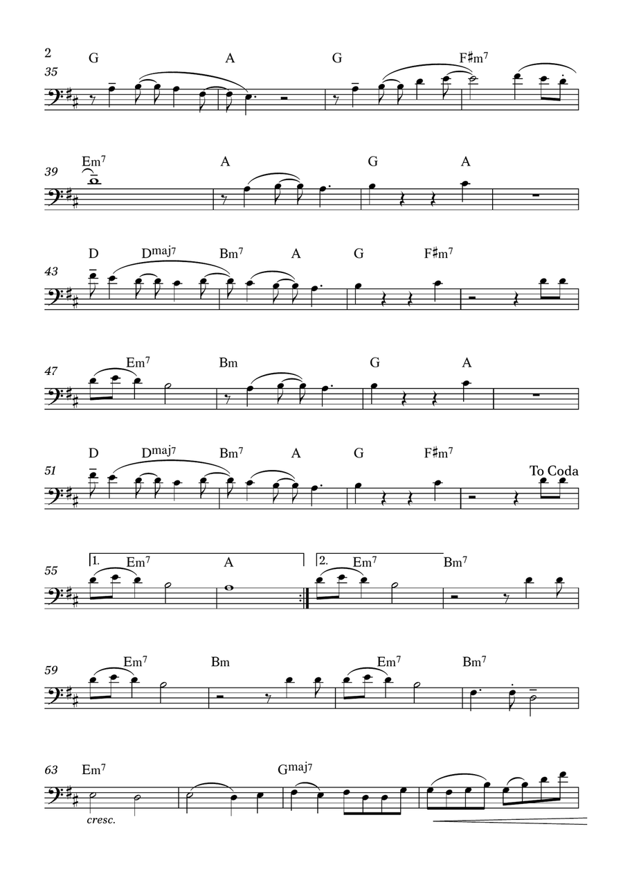 Human Nature by Michael Jackson Bassoon Solo - Digital Sheet Music page 2
