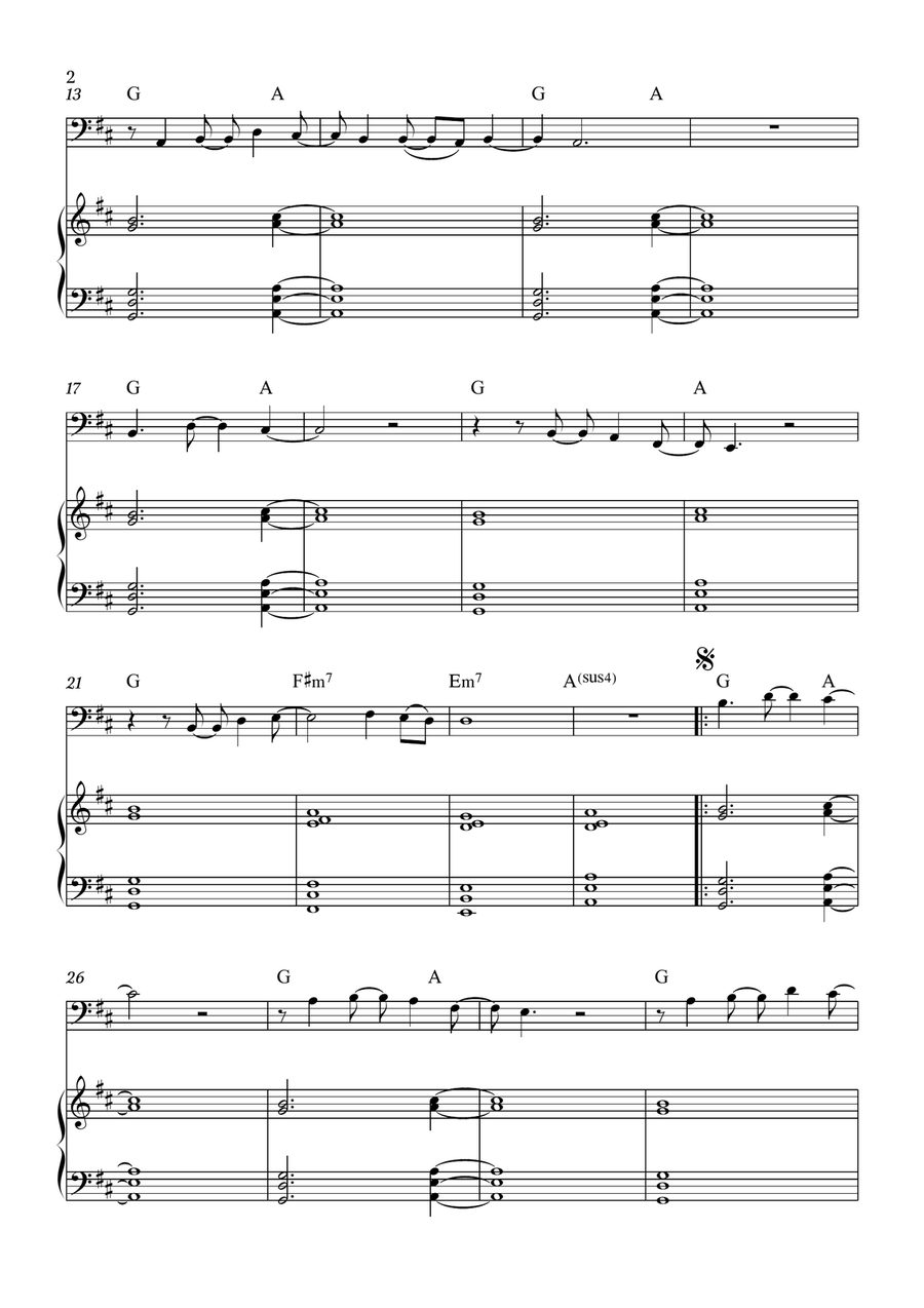 Human Nature by Michael Jackson Double Bass - Digital Sheet Music page 2