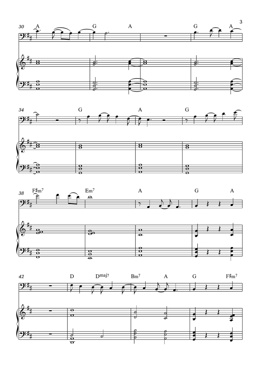 Human Nature by Michael Jackson Double Bass - Digital Sheet Music page 3