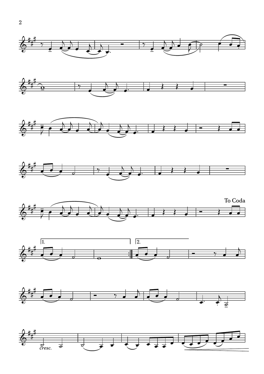 Human Nature by Michael Jackson Horn Solo - Digital Sheet Music page 2