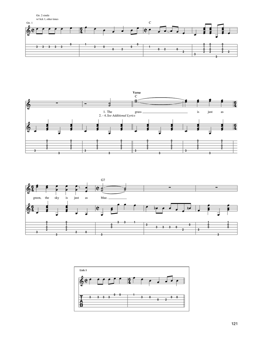 You Are My Flower by The Carter Family Electric Guitar - Digital Sheet Music page 2