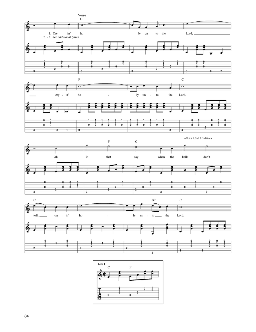 On The Rock Where Moses Stood by The Carter Family Acoustic Guitar - Digital Sheet Music page 2