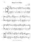 Minuet in G (Cello Duet)