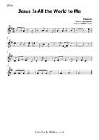 Jesus Is All the World to Me - for Beginner Orchestra with chords Large Ensemble scores gallery preview page 5