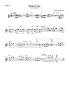 Bella Ciao - Strings Quartet + Chords - D minor String Quartet scores gallery preview page 3