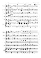 Bella Ciao - Strings Quintet and Piano + Chords - D minor String Orchestra scores gallery preview page 3