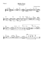 Bella Ciao - Strings Quintet and Piano + Chords - D minor String Orchestra scores gallery preview page 4