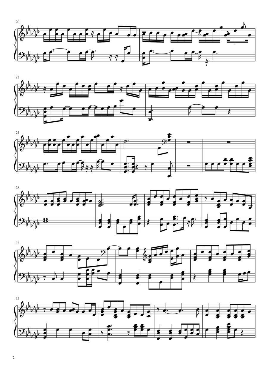 Damocles Easy Piano - Digital Sheet Music page 2
