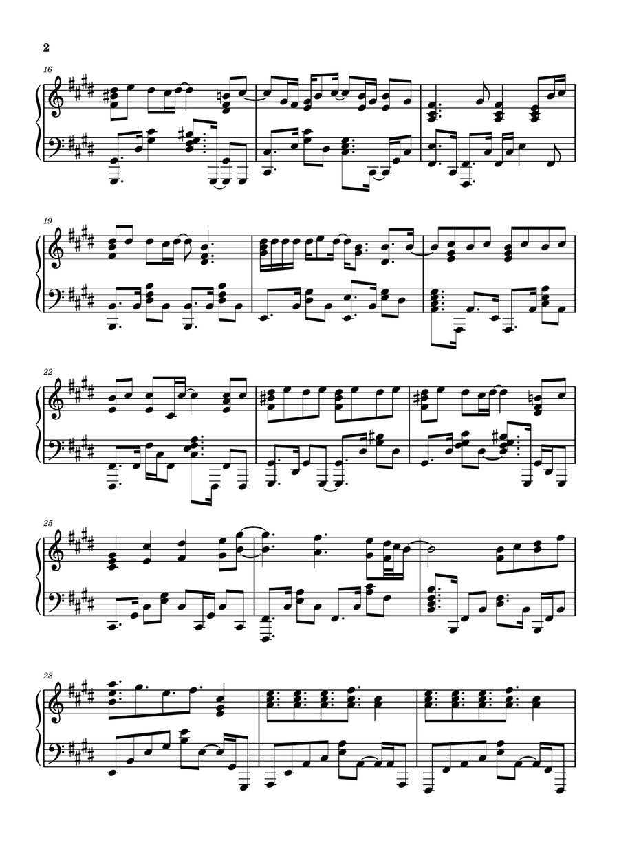 One In A Million (With Neyo) Piano Solo - Digital Sheet Music page 2