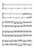 Duet for two flutes after Brahms Flute Duet scores gallery preview page 4
