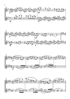 Duet for two flutes after Brahms Flute Duet scores gallery preview page 6