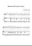 Beneath the Cross of Jesus - Flute with Piano in G Easy with Chords and Lyrics