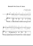 Beneath the Cross of Jesus - Trumpet with Piano in Ab Easy with Chords and Lyrics