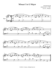 Minuet in G (Piano Solo)