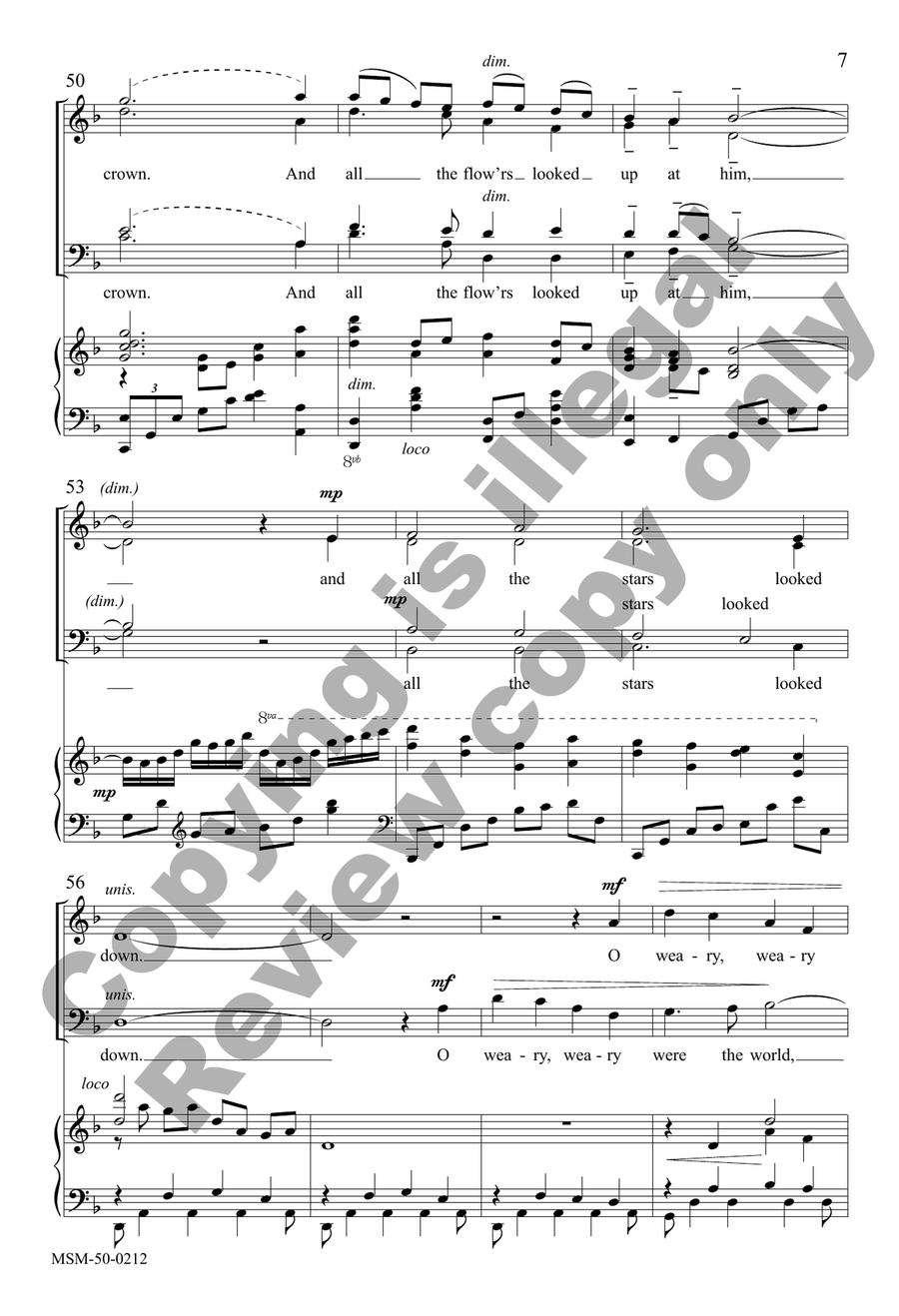 The Christ Child Divisi - Sheet Music page 7
