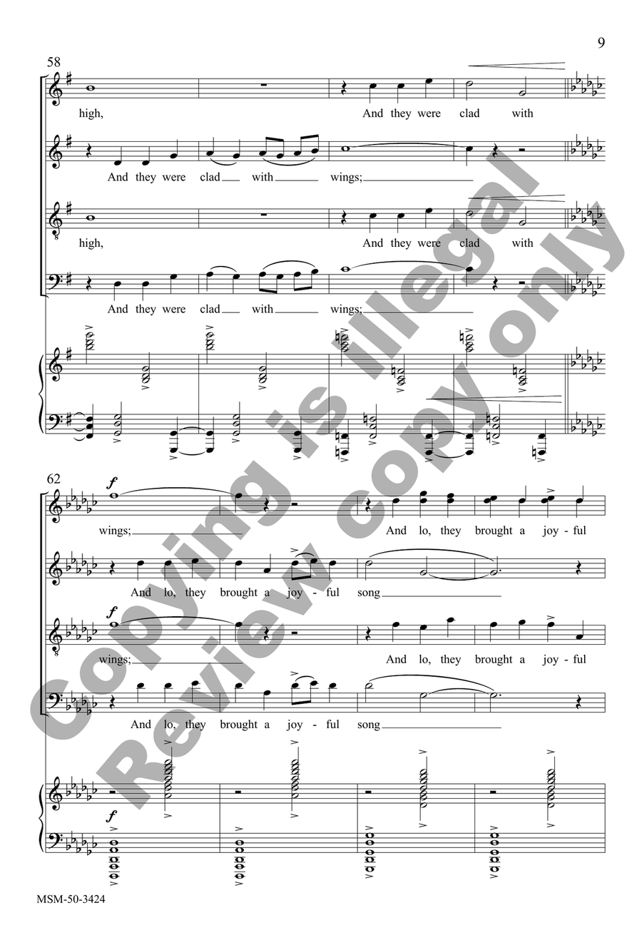 Christmas Carol by Jocelyn Hagen SSATB - Sheet Music page 8