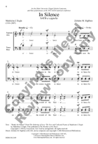 In Silence 4-Part scores gallery preview page 4