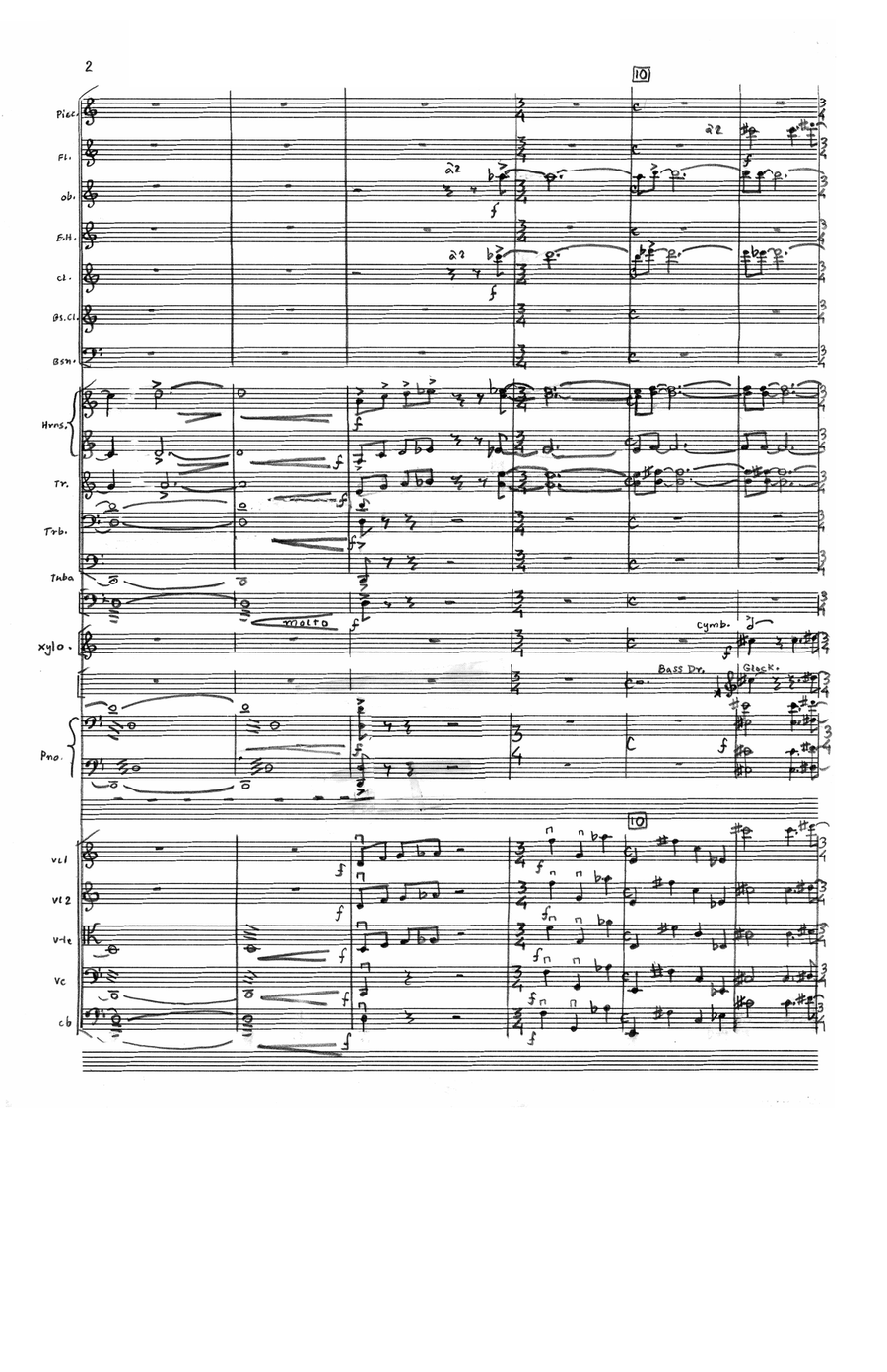 Symphony in Three Parts (Additional Full Score) by Allen Shawn 3-Part - Sheet Music page 4