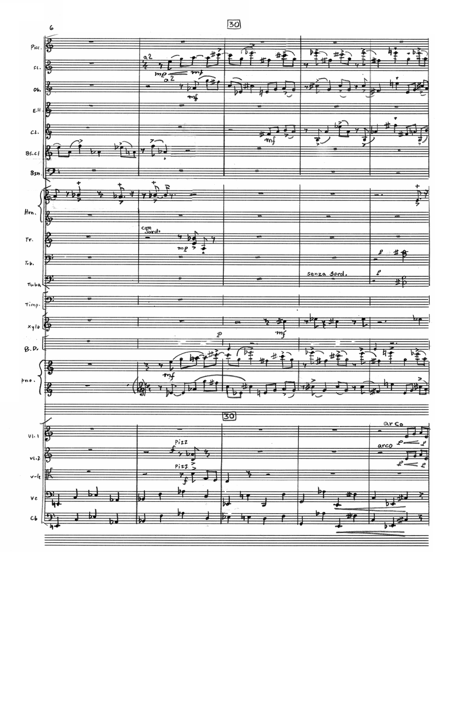 Symphony in Three Parts (Additional Full Score) by Allen Shawn 3-Part - Sheet Music page 8