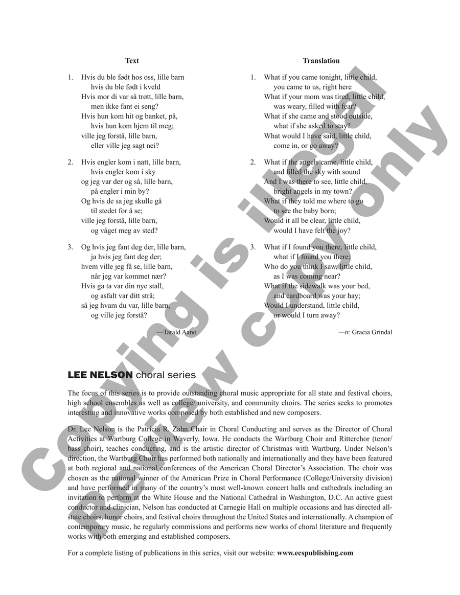 Little Child Divisi - Sheet Music page 2