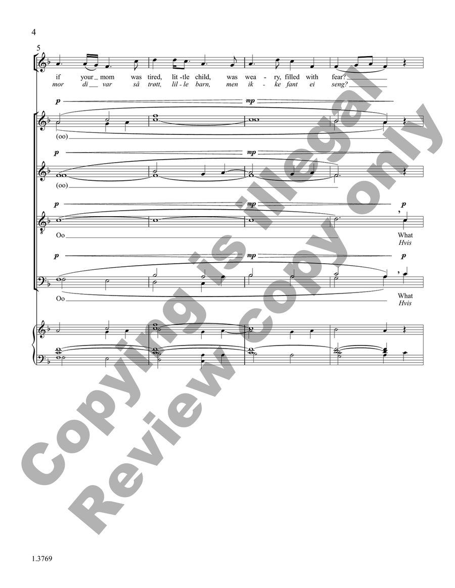 Little Child Divisi - Sheet Music page 4