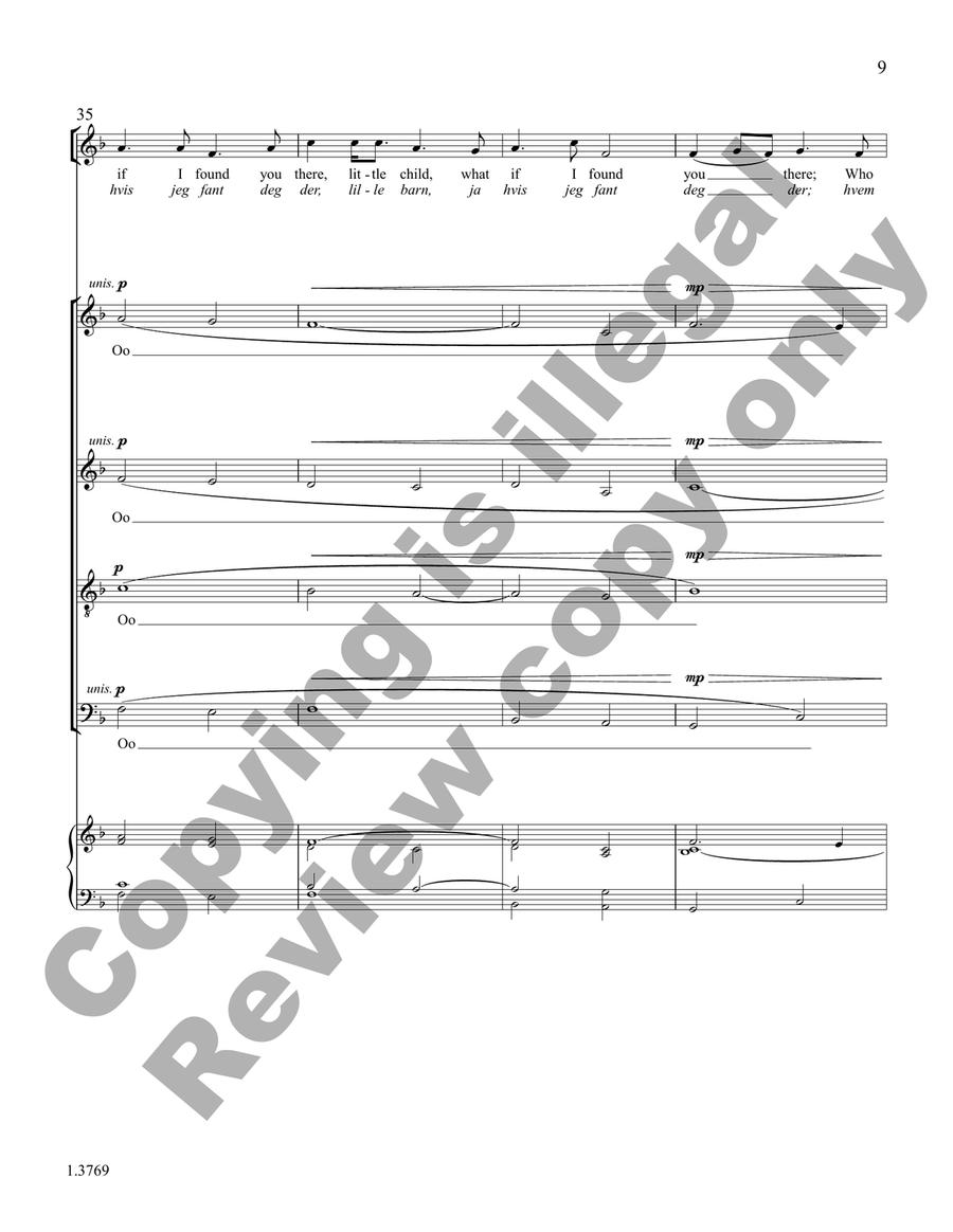 Little Child Divisi - Sheet Music page 9