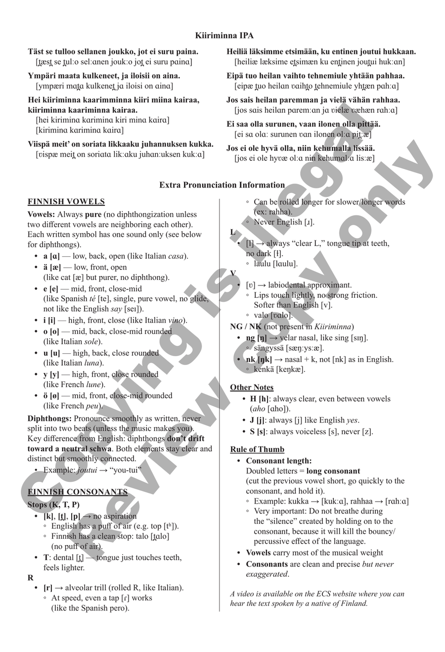 Kiiriminna (Choral Score) SSATB - Sheet Music page 3