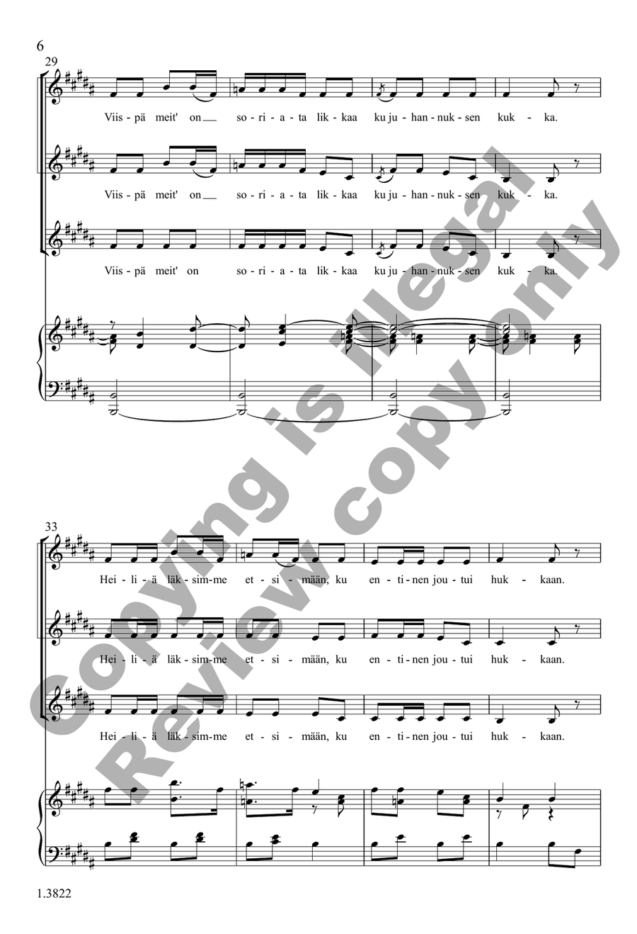 Kiiriminna (Choral Score) SSATB - Sheet Music page 6