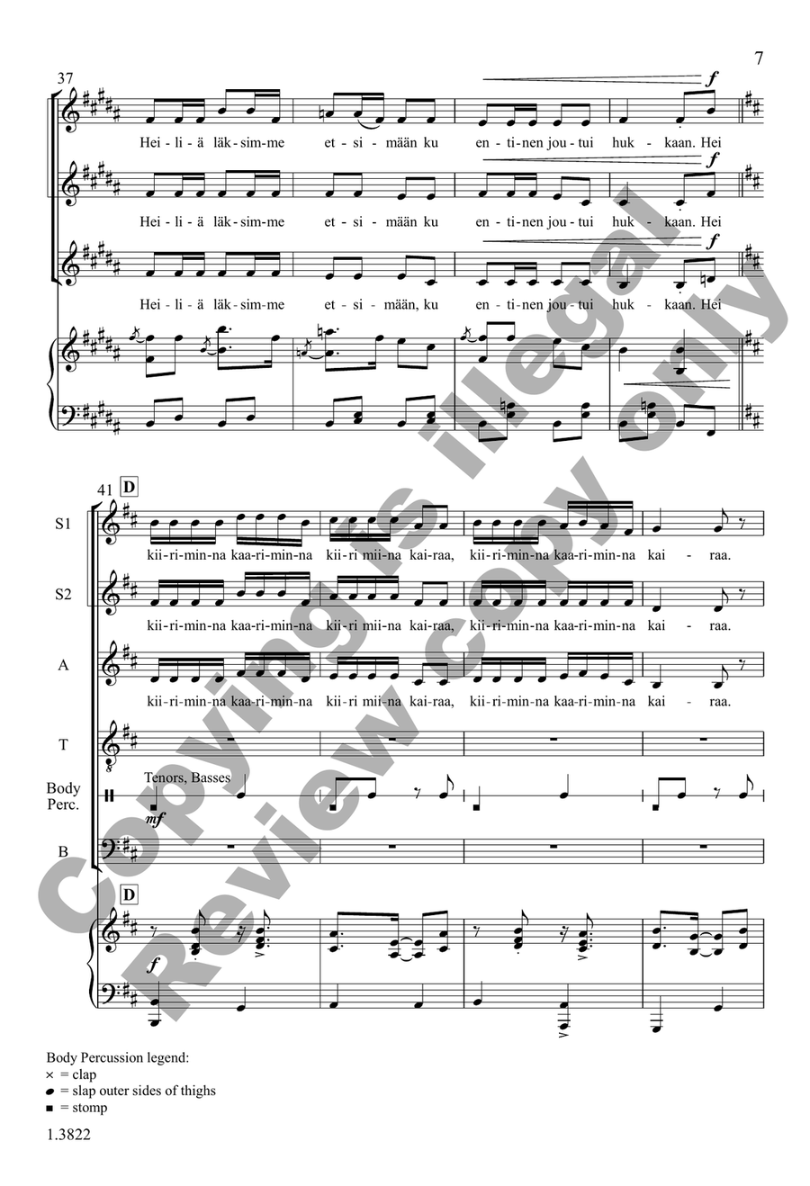 Kiiriminna (Choral Score) SSATB - Sheet Music page 7