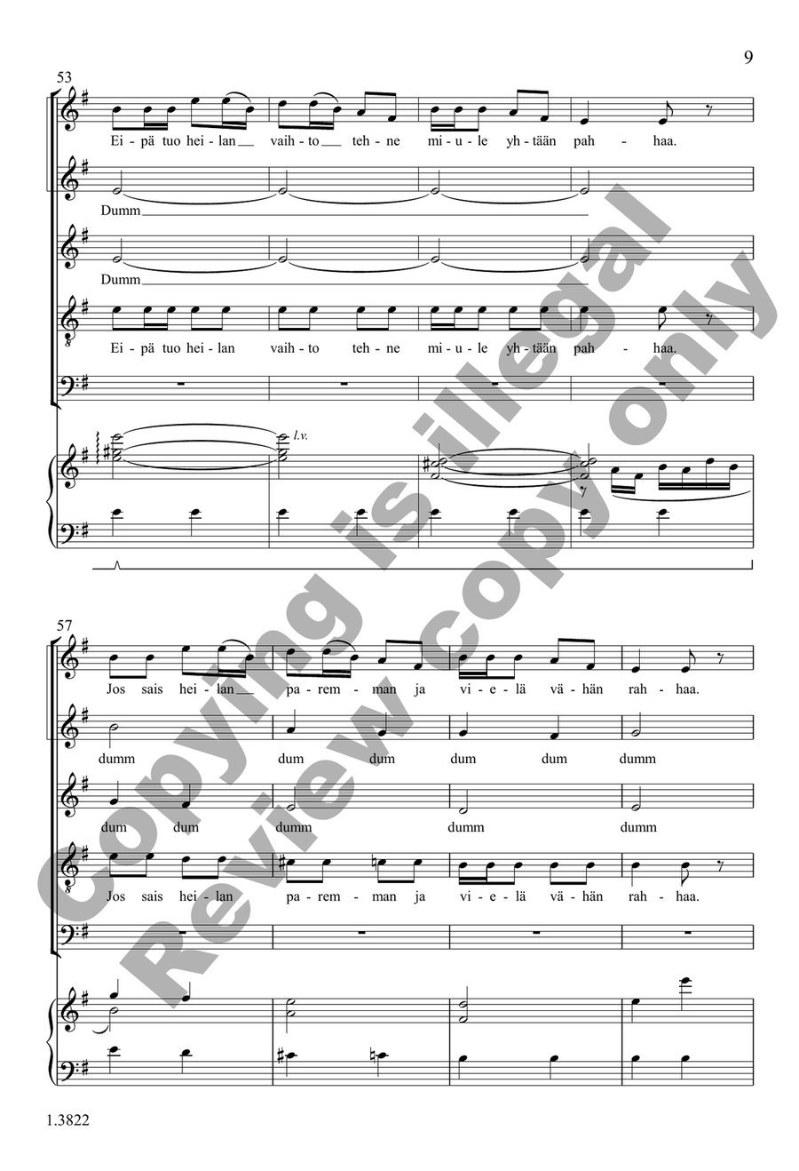 Kiiriminna (Choral Score) SSATB - Sheet Music page 9