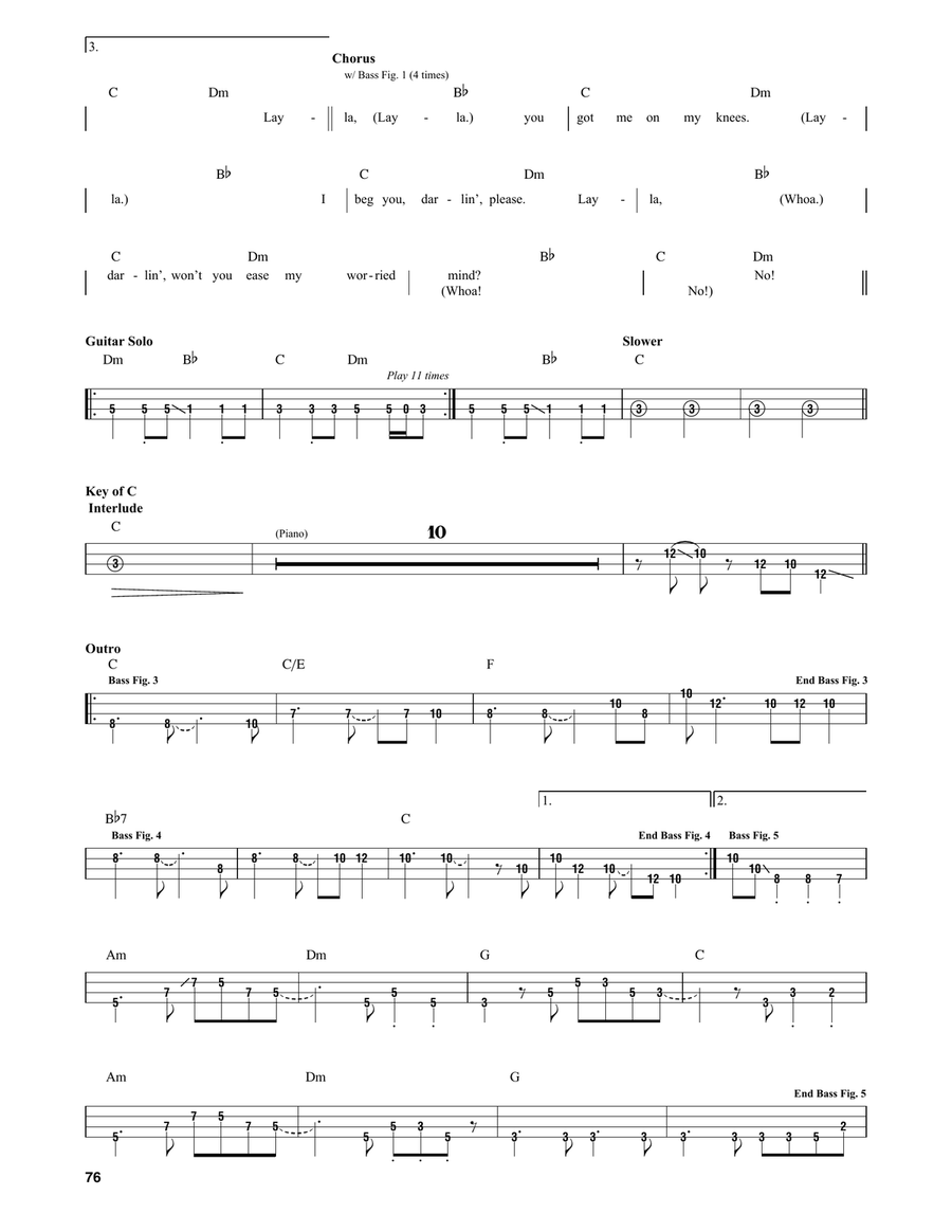 Layla by Derek And The Dominoes Acoustic Guitar - Digital Sheet Music page 2