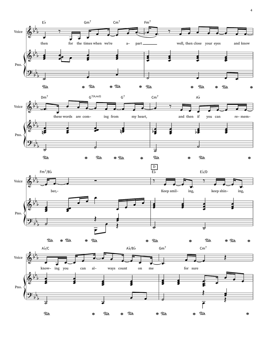That's What Friends Are For by Burt Bacharach Voice - Digital Sheet Music page 4