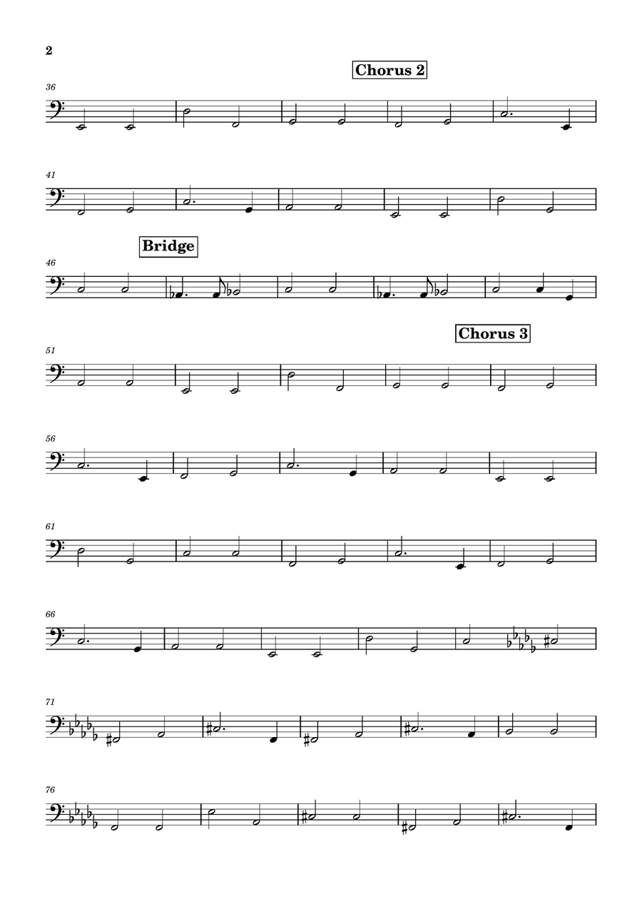 We Are The World by USA For Africa Bass Guitar - Digital Sheet Music page 2