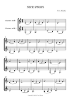 6 Clarinet Duets vol 3 Clarinet Duet scores gallery preview page 3