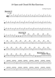 10 Open and Closed Hi-Hat Exercises