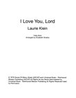 I Love You Lord