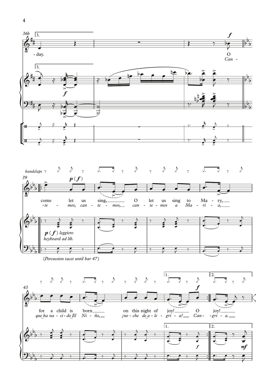Cantemos a María Unison Choir - Digital Sheet Music page 4