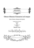 Concerto in A major by Anonymous for Oboe d'Amore, Strings, and Cembalo