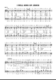 I WILL SING OF JESUS