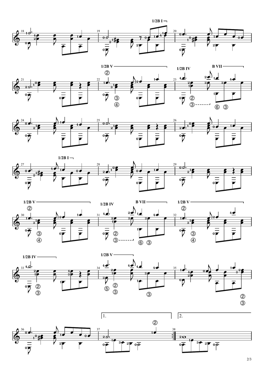 Bubuy Bulan Guitar Solo - Digital Sheet Music page 2