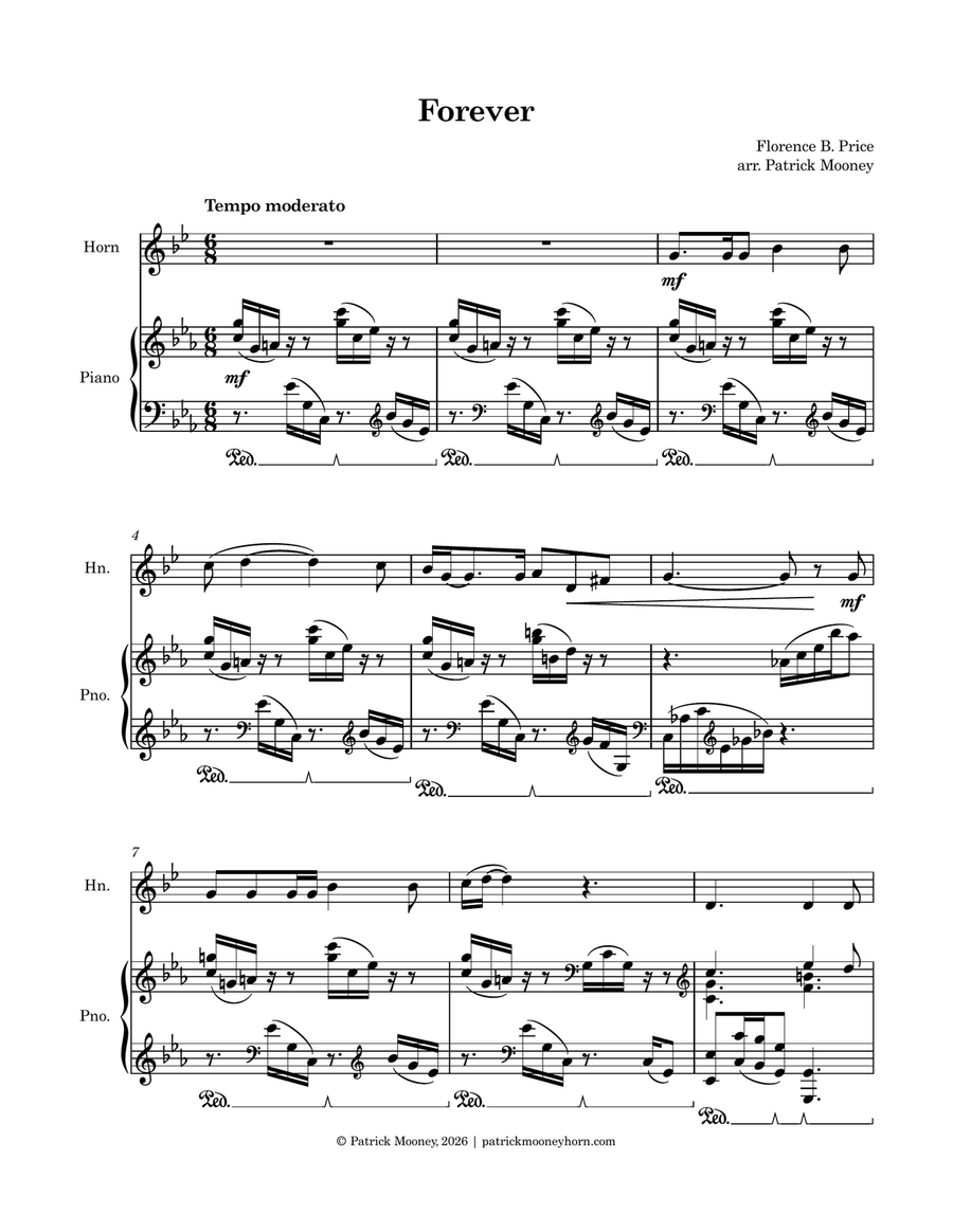 Forever by Florence Beatrice Price Chamber Music - Digital Sheet Music page 4