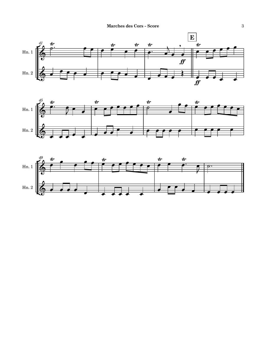 Marches des Cors by Jean-Baptiste Lully Brass Duet - Digital Sheet Music page 4