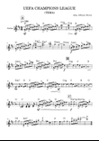 UEFA Champions League Theme - Partitura melodia com cifra