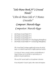 Solo Piano Book No 2 (Crossed Hands)